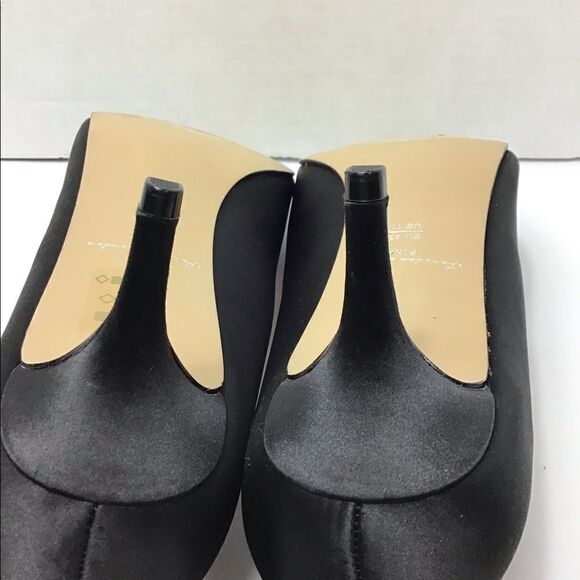 Paradox London Pink Prunella Crystal Embellished Pointed Peep Toe Heels - Picture 9 of 14